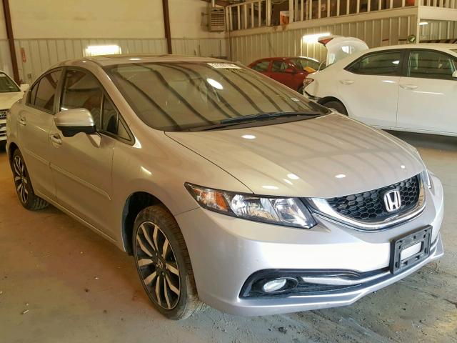 19XFB2F92EE036969 - 2014 HONDA CIVIC EXL SILVER photo 1