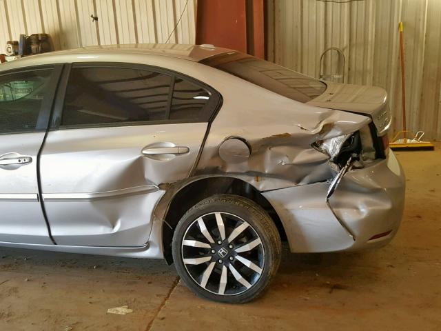 19XFB2F92EE036969 - 2014 HONDA CIVIC EXL SILVER photo 9