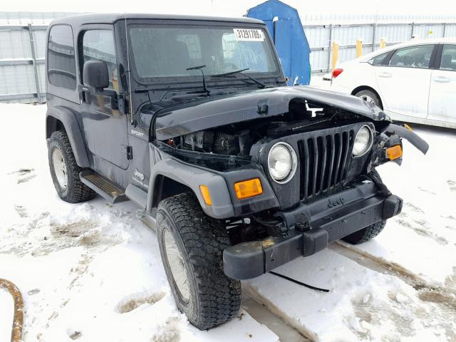 1J4FA49S05P316364 - 2005 JEEP WRANGLER / BLACK photo 1