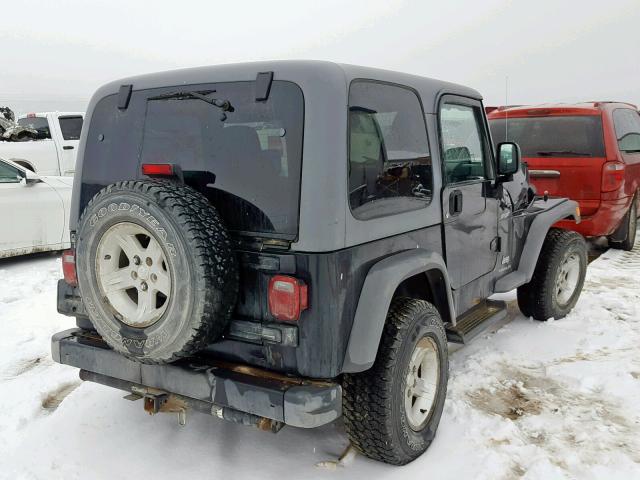 1J4FA49S05P316364 - 2005 JEEP WRANGLER / BLACK photo 4