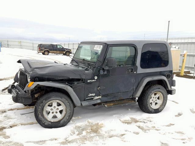 1J4FA49S05P316364 - 2005 JEEP WRANGLER / BLACK photo 9