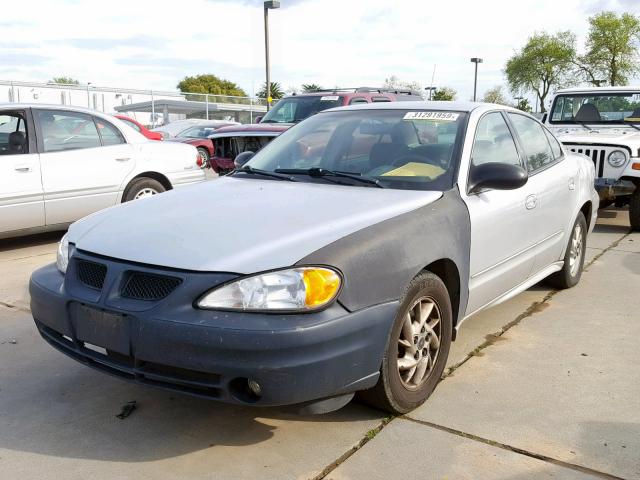 1G2NF52E74M582305 - 2004 PONTIAC GRAND AM S SILVER photo 2