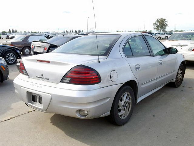 1G2NF52E74M582305 - 2004 PONTIAC GRAND AM S SILVER photo 4