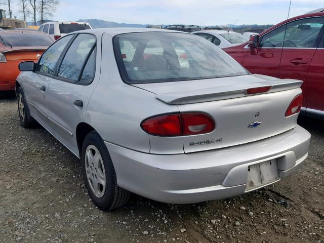 1G1JF5247Y7388730 - 2000 CHEVROLET CAVALIER L SILVER photo 3