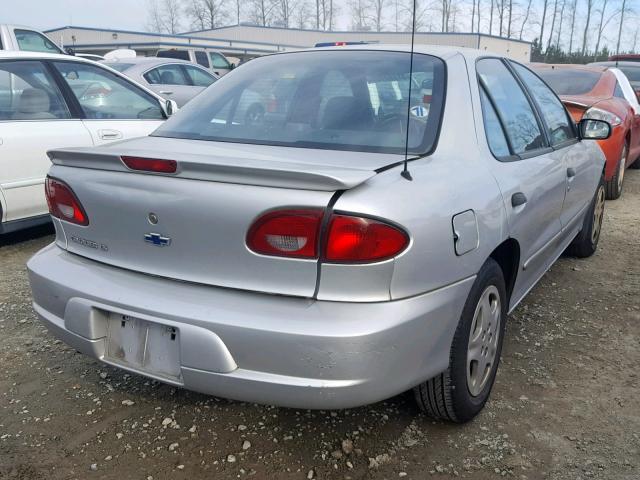 1G1JF5247Y7388730 - 2000 CHEVROLET CAVALIER L SILVER photo 4