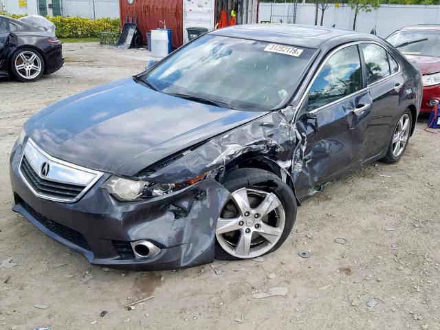 JH4CU2F66CC008436 - 2012 ACURA TSX TECH GRAY photo 2