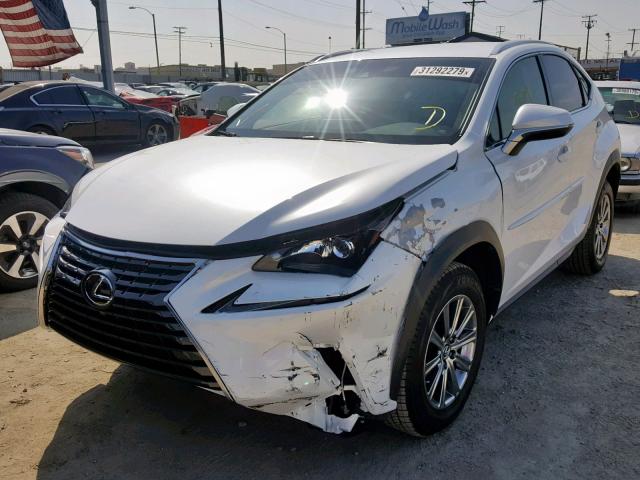 JTJYARBZ0K2121891 - 2019 LEXUS NX 300 WHITE photo 2