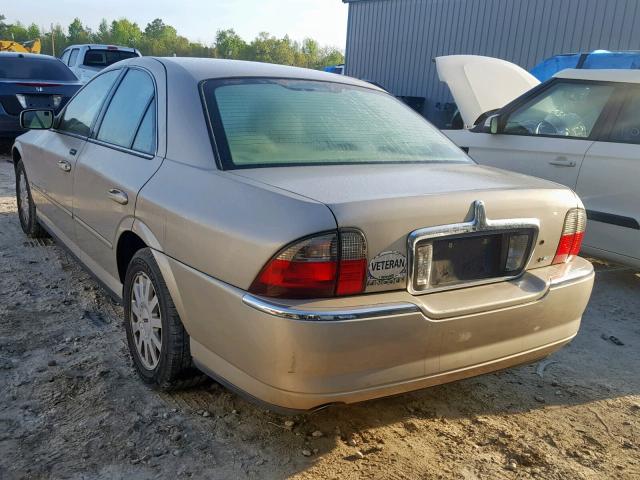 1LNHM86S55Y635721 - 2005 LINCOLN LS თაფლისფერი ფოტო 3