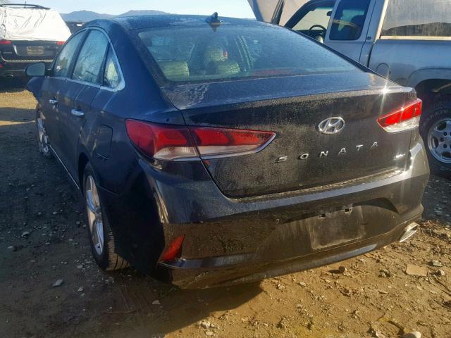 5NPE34AF7JH685464 - 2018 HYUNDAI SONATA SPO BLACK photo 3