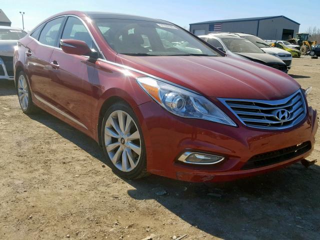 KMHFH4JG7EA414377 - 2014 HYUNDAI AZERA GLS RED photo 1