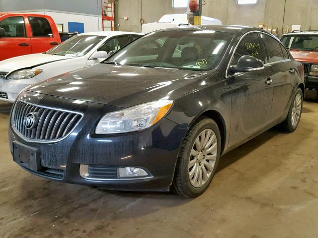 2G4GS5EV5D9248603 - 2013 BUICK REGAL PREM BLACK photo 2