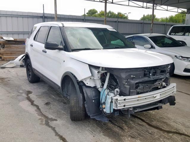 1FM5K8AR1GGA62788 - 2016 FORD EXPLORER P WHITE photo 1