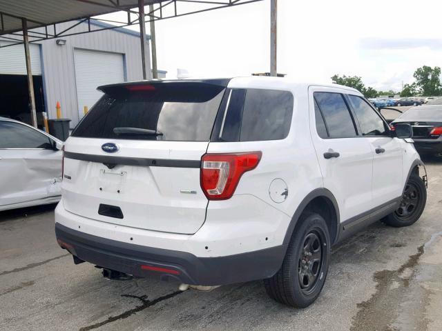 1FM5K8AR1GGA62788 - 2016 FORD EXPLORER P WHITE photo 4