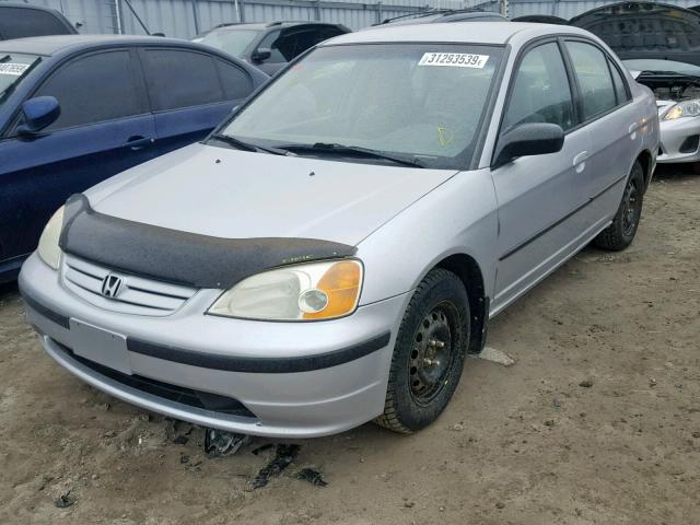 2HGES16462H921445 - 2002 HONDA CIVIC DX SILVER photo 2