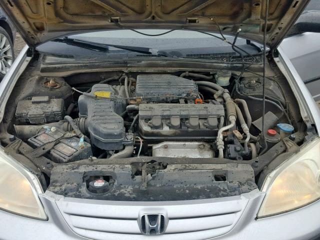 2HGES16462H921445 - 2002 HONDA CIVIC DX SILVER photo 7