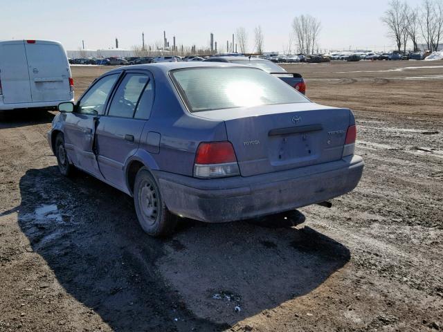 JT2BC53LXW0311343 - 1998 TOYOTA TERCEL CE BLUE photo 3