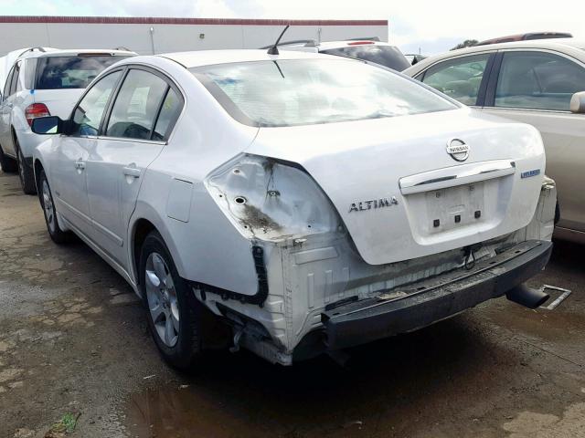 1N4CL21E99C153391 - 2009 NISSAN ALTIMA HYB WHITE photo 3