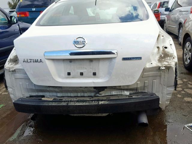 1N4CL21E99C153391 - 2009 NISSAN ALTIMA HYB WHITE photo 9