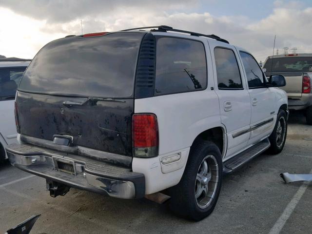 1GKEK13T71J147184 - 2001 GMC YUKON WHITE photo 4