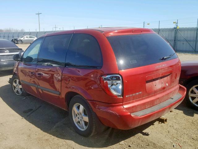 1D4GP45RX6B748036 - 2006 DODGE CARAVAN SX RED photo 3