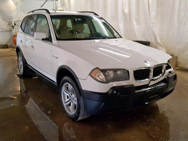 WBXPA93495WD17767 - 2005 BMW X3 3.0I WHITE photo 1