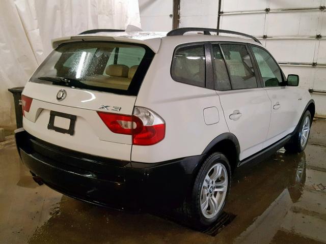 WBXPA93495WD17767 - 2005 BMW X3 3.0I WHITE photo 4