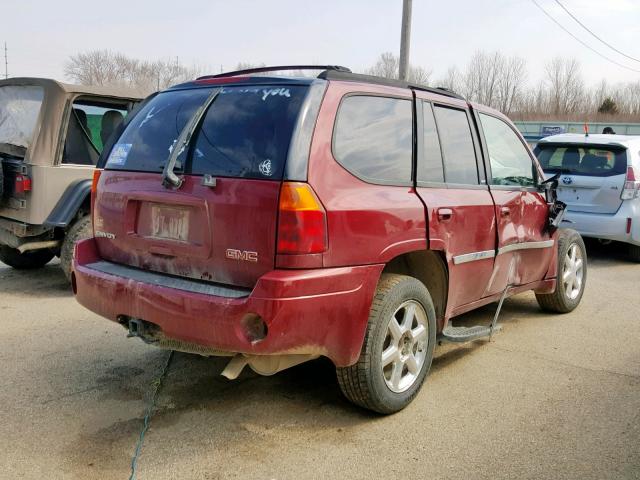 1GKDT13SX72132987 - 2007 GMC ENVOY MAROON photo 4