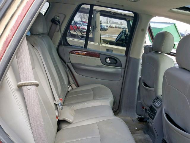 1GKDT13SX72132987 - 2007 GMC ENVOY MAROON photo 6