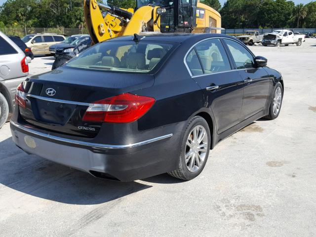 KMHGC4DDXDU213283 - 2013 HYUNDAI GENESIS 3. BLACK photo 4