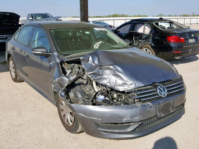 1VWAP7A32DC055259 - 2013 VOLKSWAGEN PASSAT S GRAY photo 1