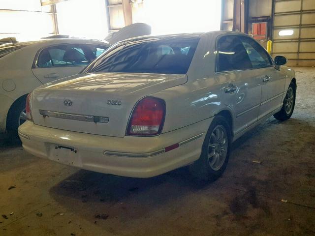 KMHFU45E42A190128 - 2002 HYUNDAI XG 350 WHITE photo 4