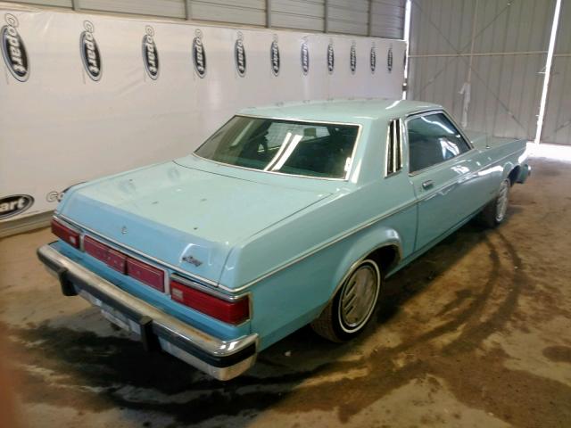 9E33L608113 - 1979 MERCURY MONARCH BLUE photo 4