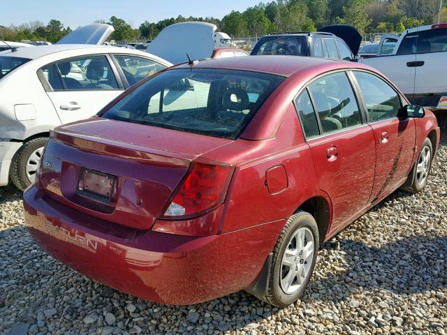1G8AJ55F37Z170171 - 2007 SATURN ION LEVEL RED photo 4
