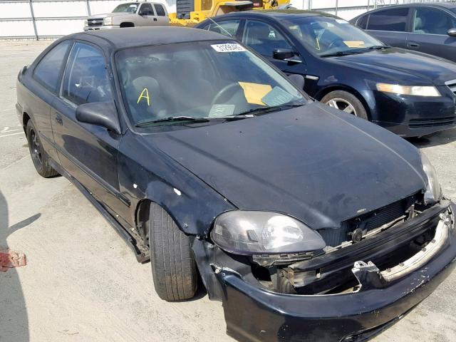 1HGEJ6125XL019594 - 1999 HONDA CIVIC DX BLACK photo 1