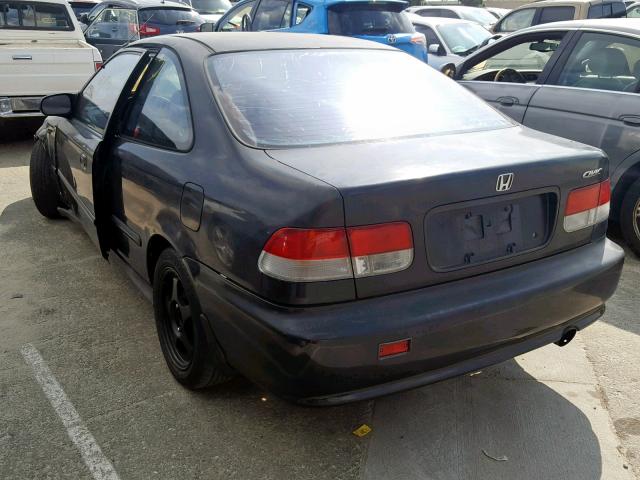 1HGEJ6125XL019594 - 1999 HONDA CIVIC DX BLACK photo 3