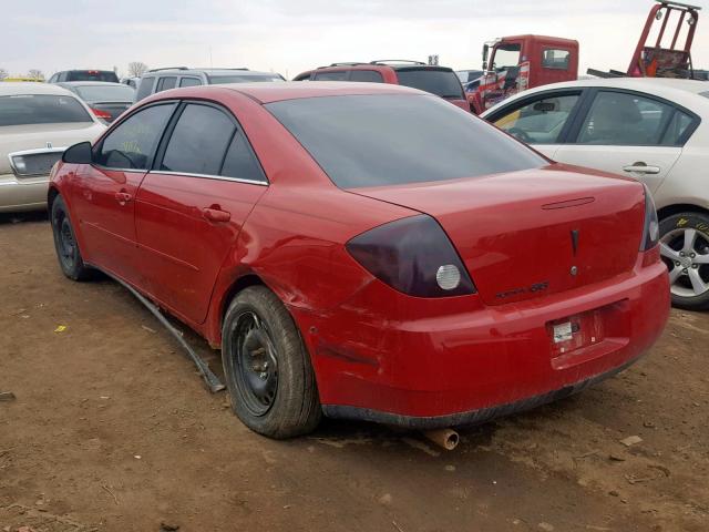 1G2ZF58B674236975 - 2007 PONTIAC G6 VALUE L RED photo 3