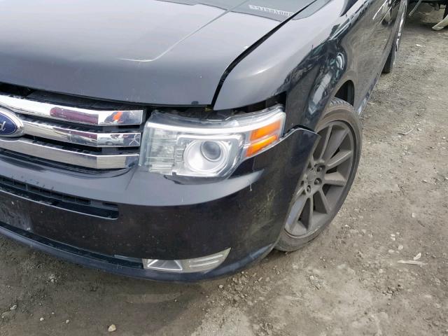 2FMHK6DT0ABD02713 - 2010 FORD FLEX LIMIT BLACK photo 9