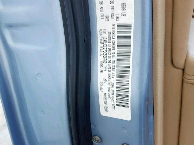 1C4RJECG7DC526768 - 2013 JEEP GRAND CHER BLUE photo 10