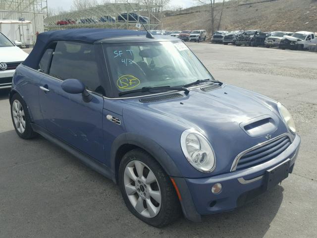 WMWRH33425TF80079 - 2005 MINI COOPER S BLUE photo 1