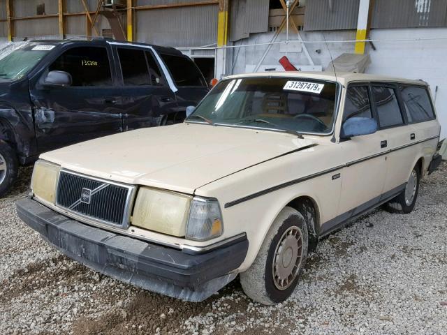 YV1AX8856K1833212 - 1989 VOLVO 245 DL BEIGE photo 2