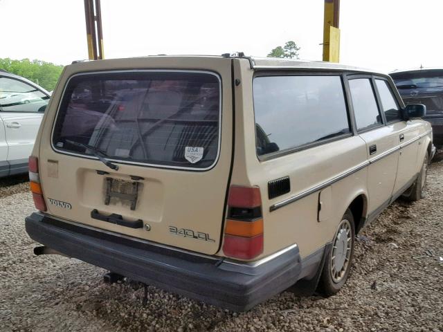 YV1AX8856K1833212 - 1989 VOLVO 245 DL BEIGE photo 4