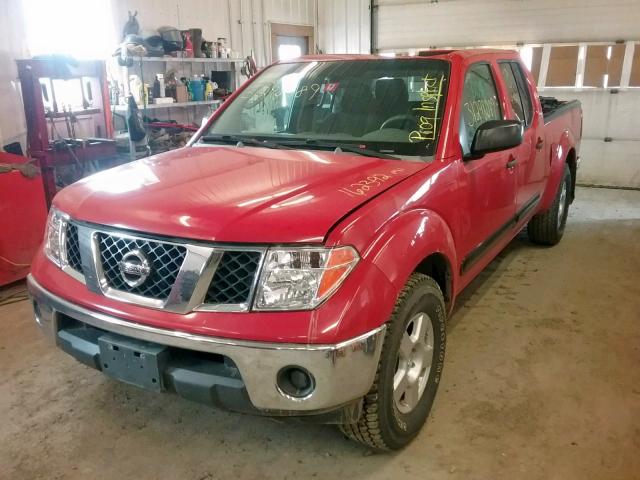 1N6AD09W67C441184 - 2007 NISSAN FRONTIER C RED photo 2