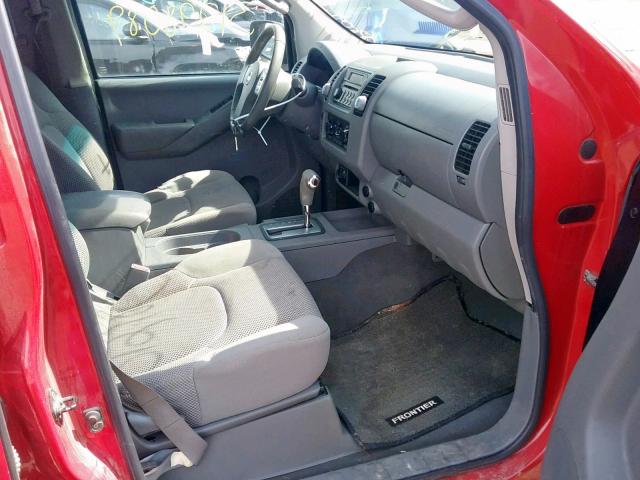 1N6AD09W67C441184 - 2007 NISSAN FRONTIER C RED photo 5