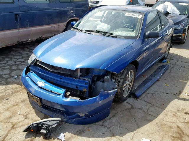 1G1JH12F737300417 - 2003 CHEVROLET CAVALIER L BLUE photo 2