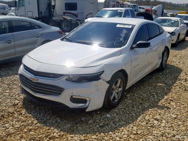 1G1ZB5ST6HF130355 - 2017 CHEVROLET MALIBU LS WHITE photo 2