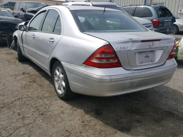 WDBRF61JX2E008322 - 2002 MERCEDES-BENZ C 240 SILVER photo 3