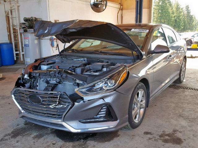 5NPE34AF8JH645281 - 2018 HYUNDAI SONATA SPO GRAY photo 2