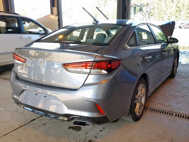 5NPE34AF8JH645281 - 2018 HYUNDAI SONATA SPO GRAY photo 4