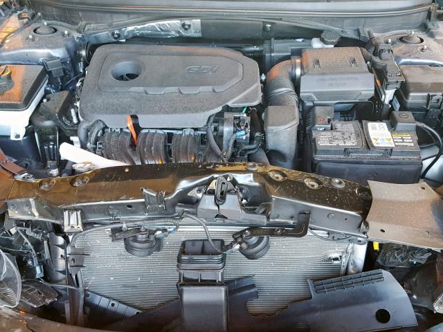 5NPE34AF8JH645281 - 2018 HYUNDAI SONATA SPO GRAY photo 7