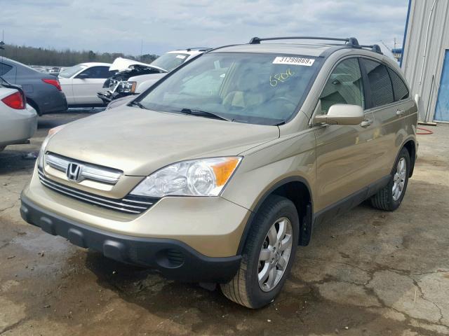 JHLRE387X8C028770 - 2008 HONDA CR-V EXL GOLD photo 2